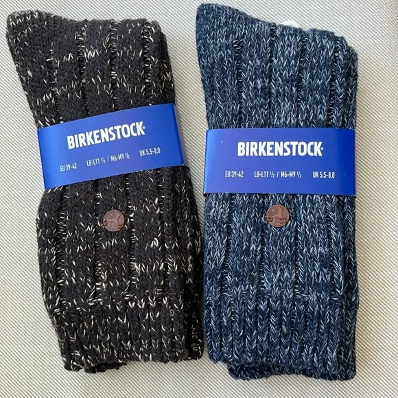 2 pairs of NWT Birkenstock Sydney Socks Very Cozy Winter Socks Unisex - Picture 1 of 6